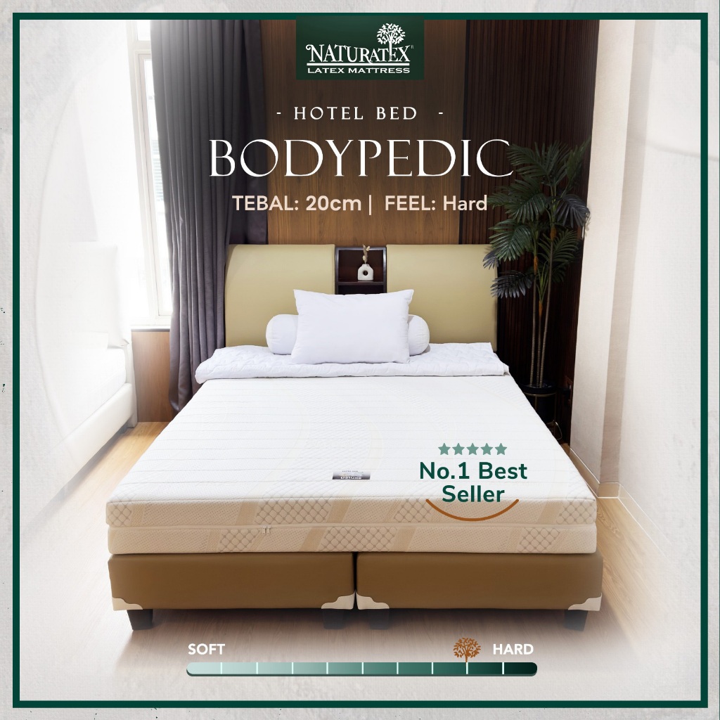 Naturatex Full Set Kasur Latex Orthopedic - Hotel Bed Bodypedic 20cm