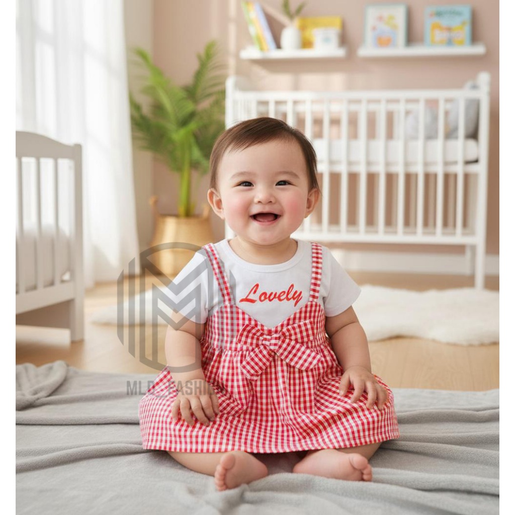 MLD_FASHION | Dress Anak KAYLA (Estimasi 3 bulan - 3 tahun)