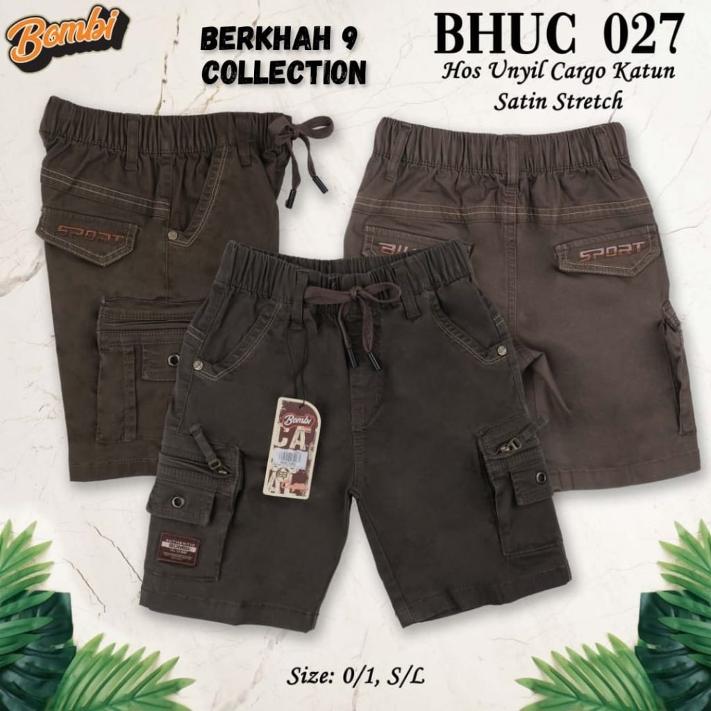 CELANA ANAK LAKI LAKI BOMBI PENDEK CARGO UNYIL