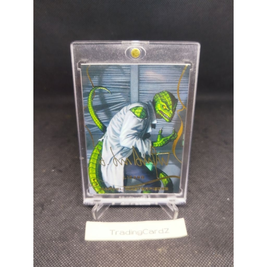 (Kartu Tebal -/+100pt) Trading Card 2022 Skybox Marvel Masterpieces Gold Signature Series lizard #16