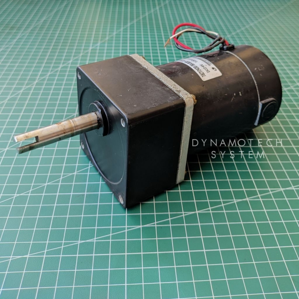 Dinamo DC Motor Gearbox 24V 100 RPM 100W - High Tourque Industri Motor