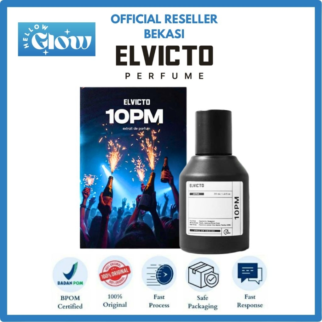 ELVICTO 10PM Extrait De Parfum 35 ML - Elvicto 10 PM Parfum Pria