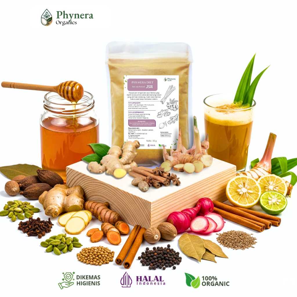 DIET HERBAL JSR | DETOX JSR | REMPAH JSR | JAMU JSR | MINUMAN DETOX | SEHAT JSR by Phynera Organics