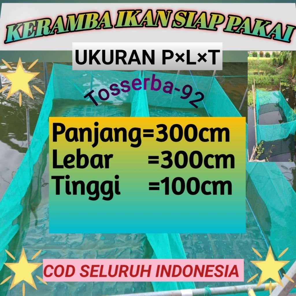 keramba ikan jaring ikan siap pakai