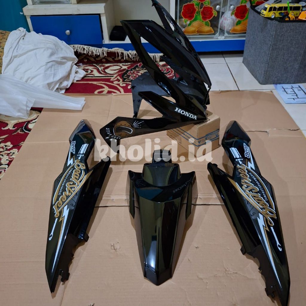 COVER BODY HALUS BEAT STREET 2016-2017-2018-2019 WARNA HITAM GLOSY/DOF