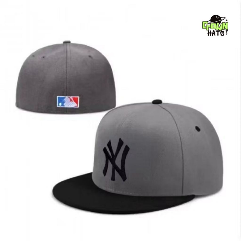 Topi Snapback Hip Hop Bordir Ny Warna Combinasi Abu Hitam Snapback Buil Up