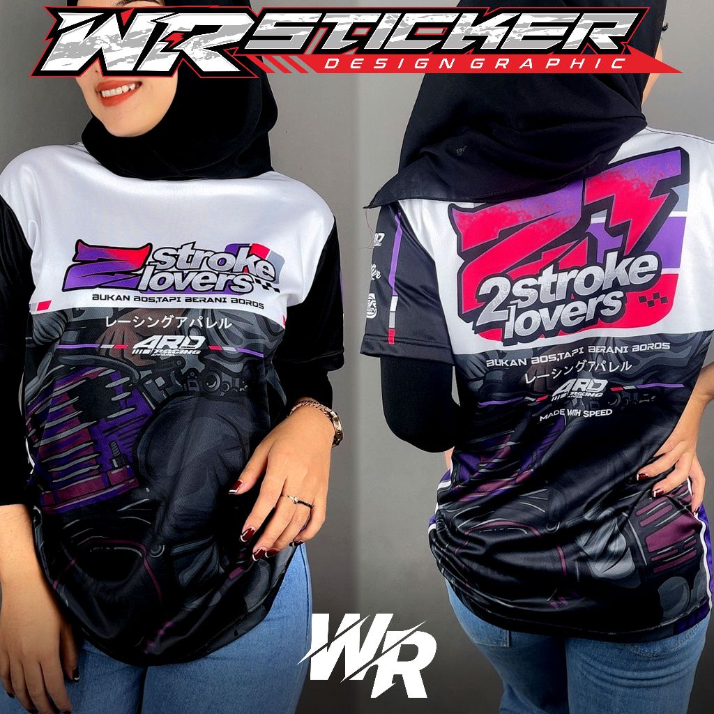 Jersey Baju 2Stroke Lovers Indonesia - Kaos Jersey 2Tak 2Strok TwoStroke WR-4