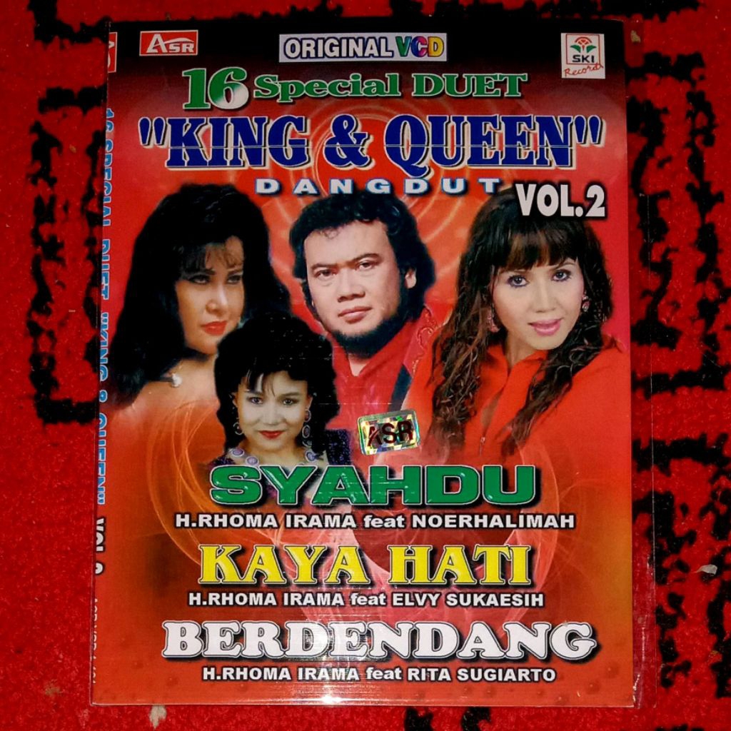 VCD 16 Special Duet King & Queen Dangdut Vol. 2 Rhoma Irama Rita Sugiarto Elvy Sukaesih Noerhalimah 