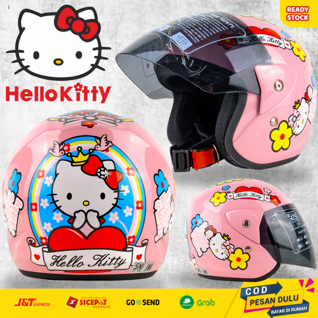 Helm Motor Anak Kecil Perempuan Lucu Motif Umur 1 2 3 4 5 6 7 Tahun