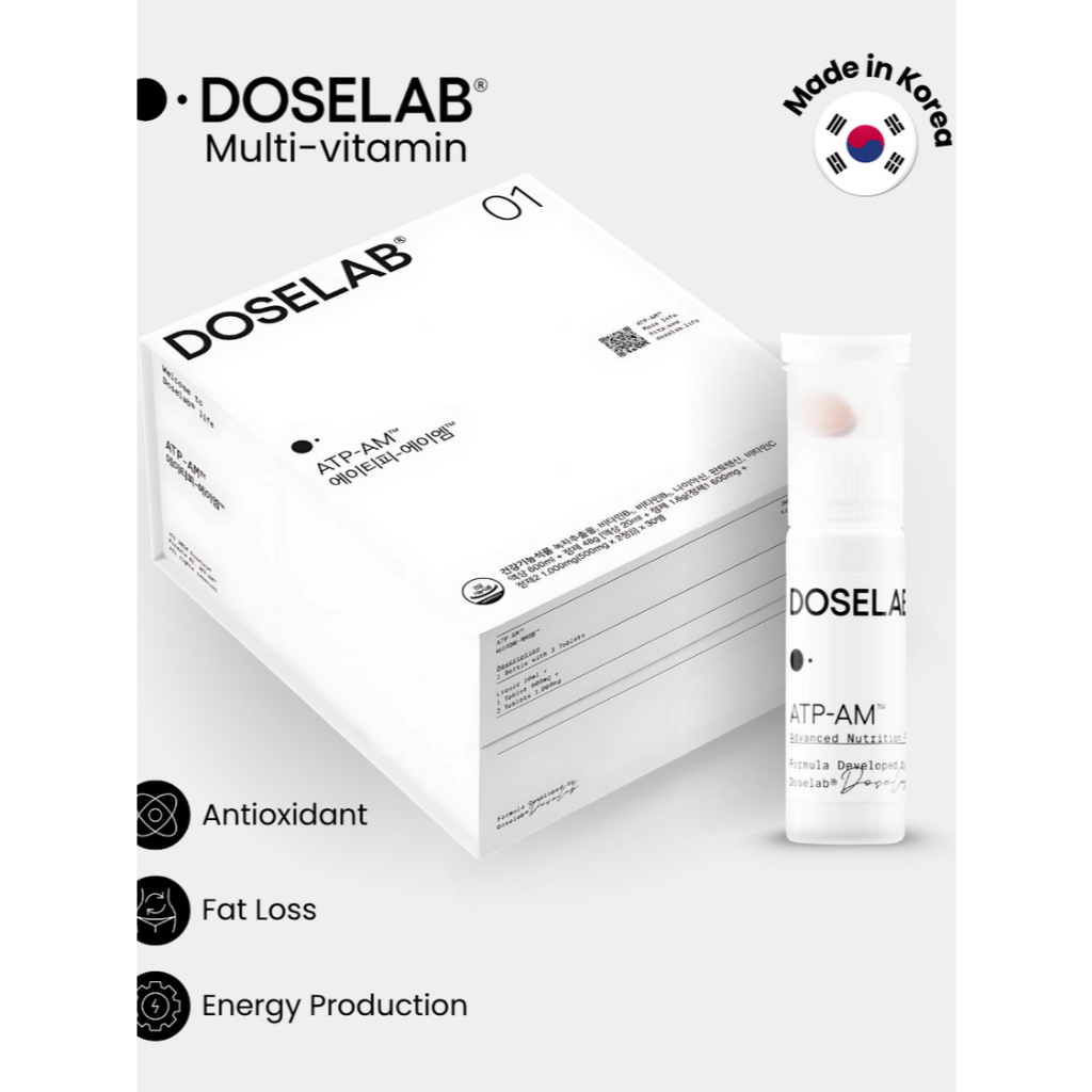 Suplemen Vitamin Korea Kesehatan Daya Tubuh Doselab ATP AM 10 Days