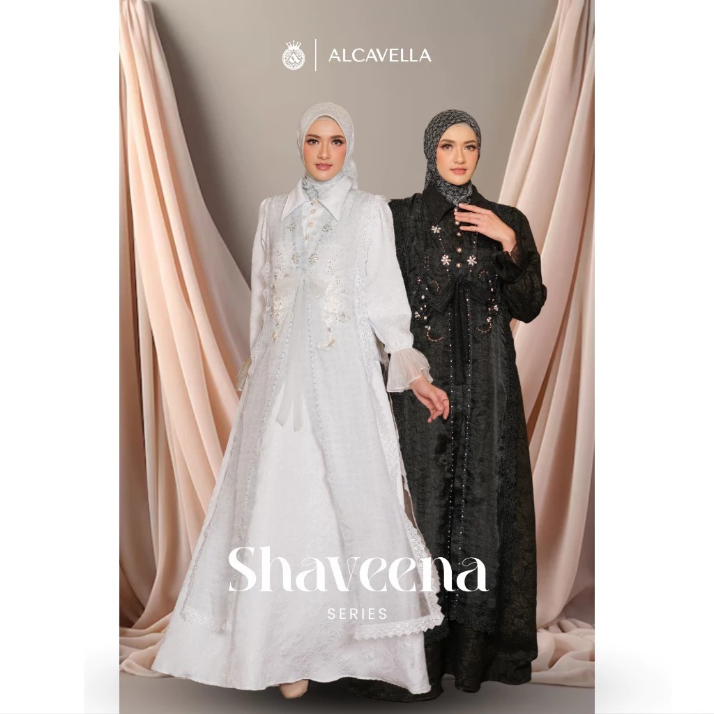 Alcavella - Shaveena Series | Baju Dress Raya Gamis Wanita Elegan Premium Terbaru ALCAVELLA