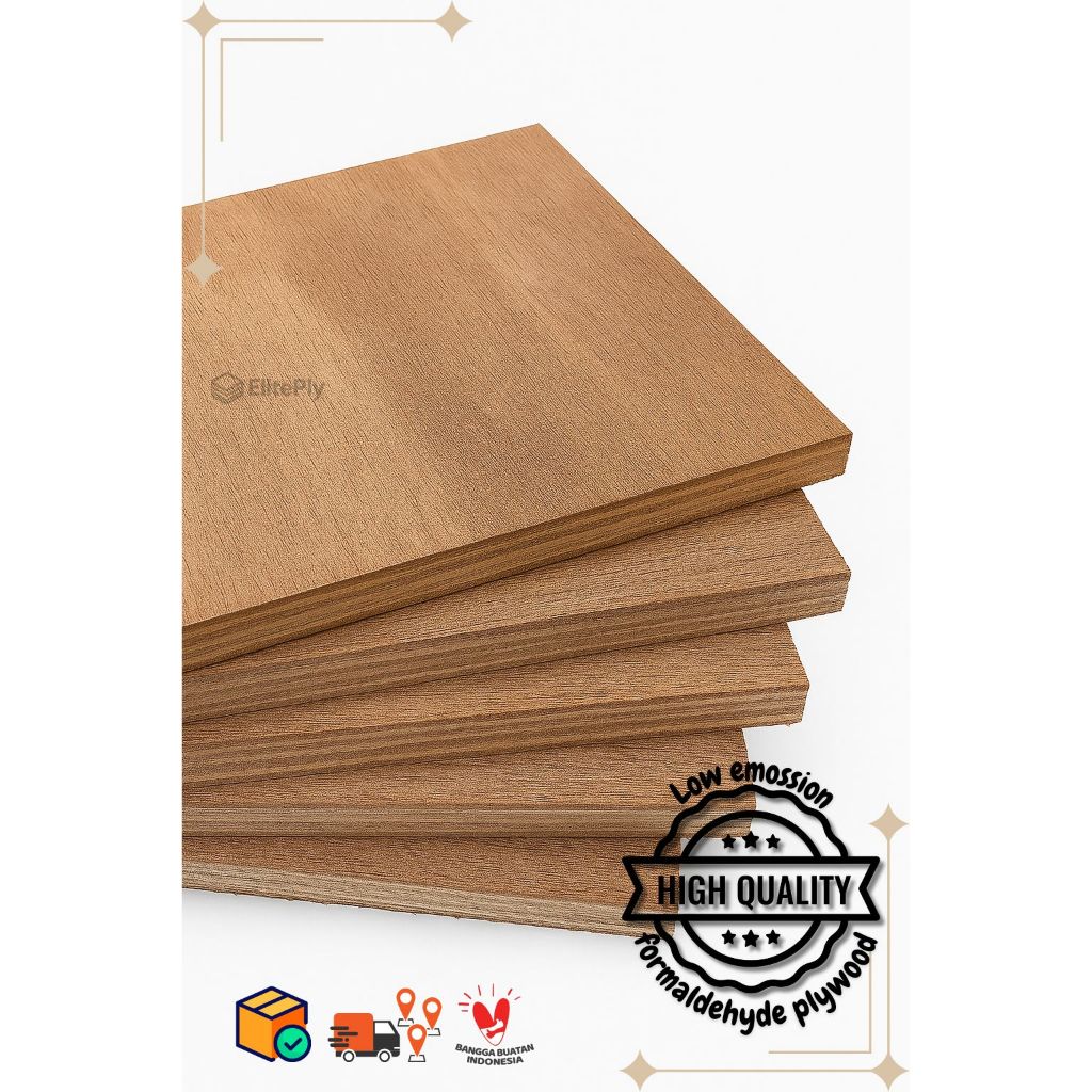 Triplek custom semi meranti 18mm plywood multiplek halus 2 sisi lebar 80 cm