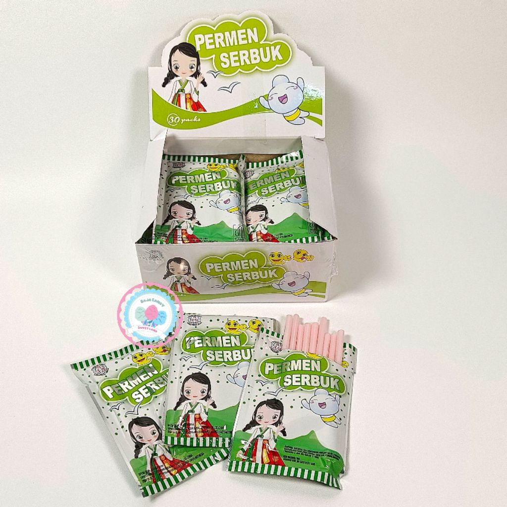 Perko_Lumintu Aaa Qeqe Permen Serbuk Aneka Rasa Buah (1 Pack = 30 Pcs)