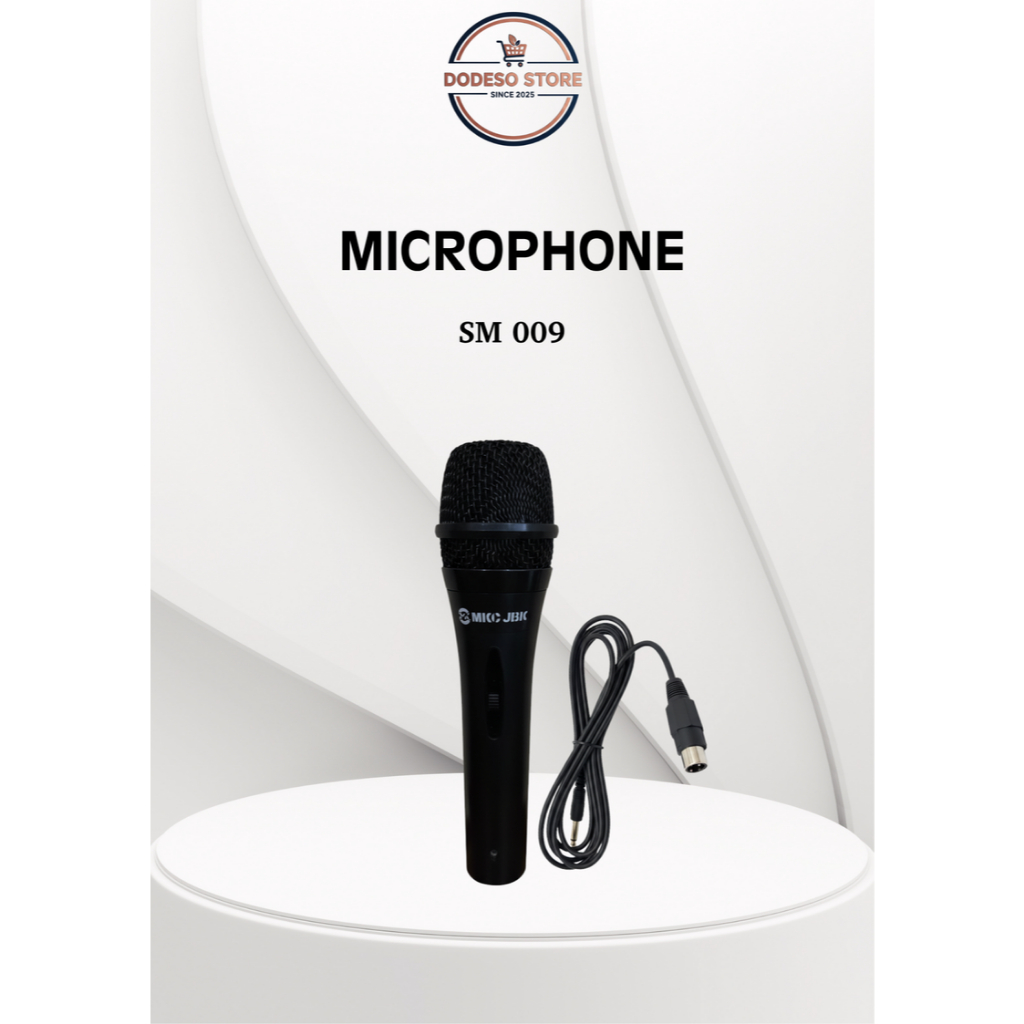 Microphone MKC JBK SM-009 Mic Kabel Mic Karaoke Suara Jernih