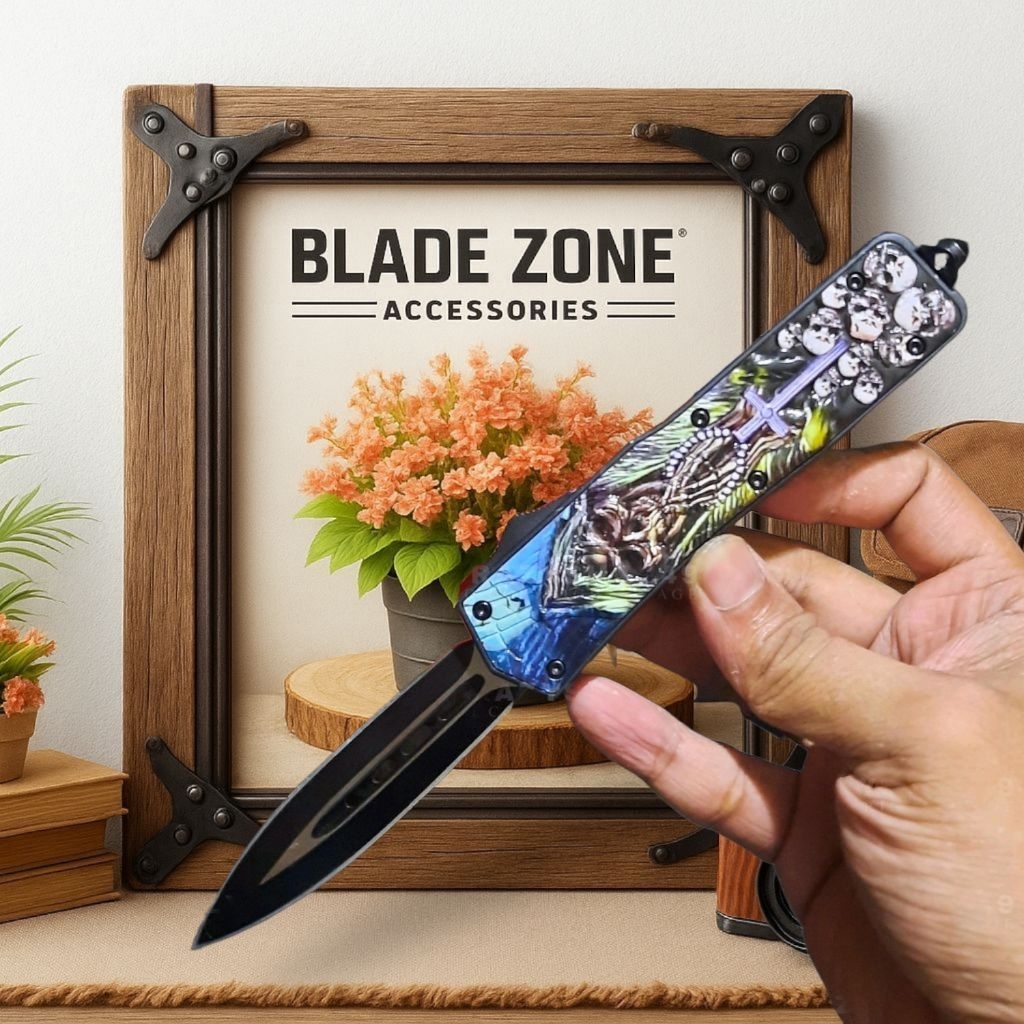 Microtech The Devil Blue Survival Knife Stainless Outdoor EDC