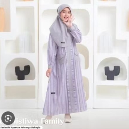gamis anak GA KATULISTIWA LIGHT PURPLE