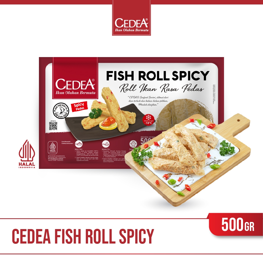CEDEA Fish Roll Spicy/ Pedas 500g