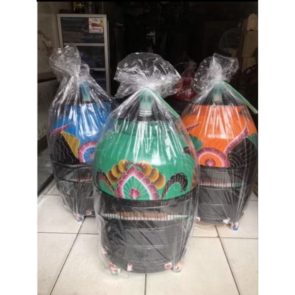 KANDANG SANGKAR PERKUTUT KAKI KERANG BATIK