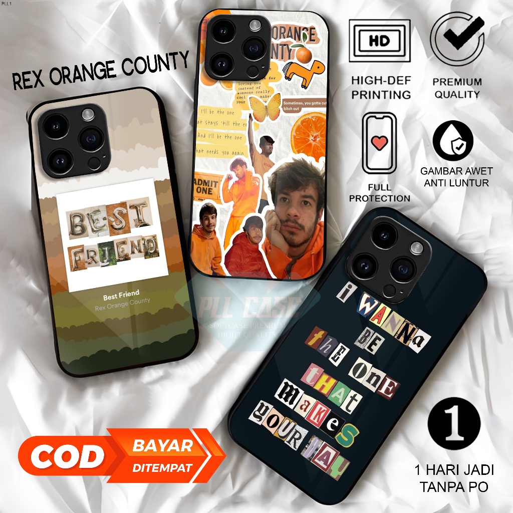 [Rex Orange County] - Softcase Glass - Case untuk REDMINOTE 14 PRO+ 5G NOTE 14 PRO 5G NOTE 14 5G/4G 