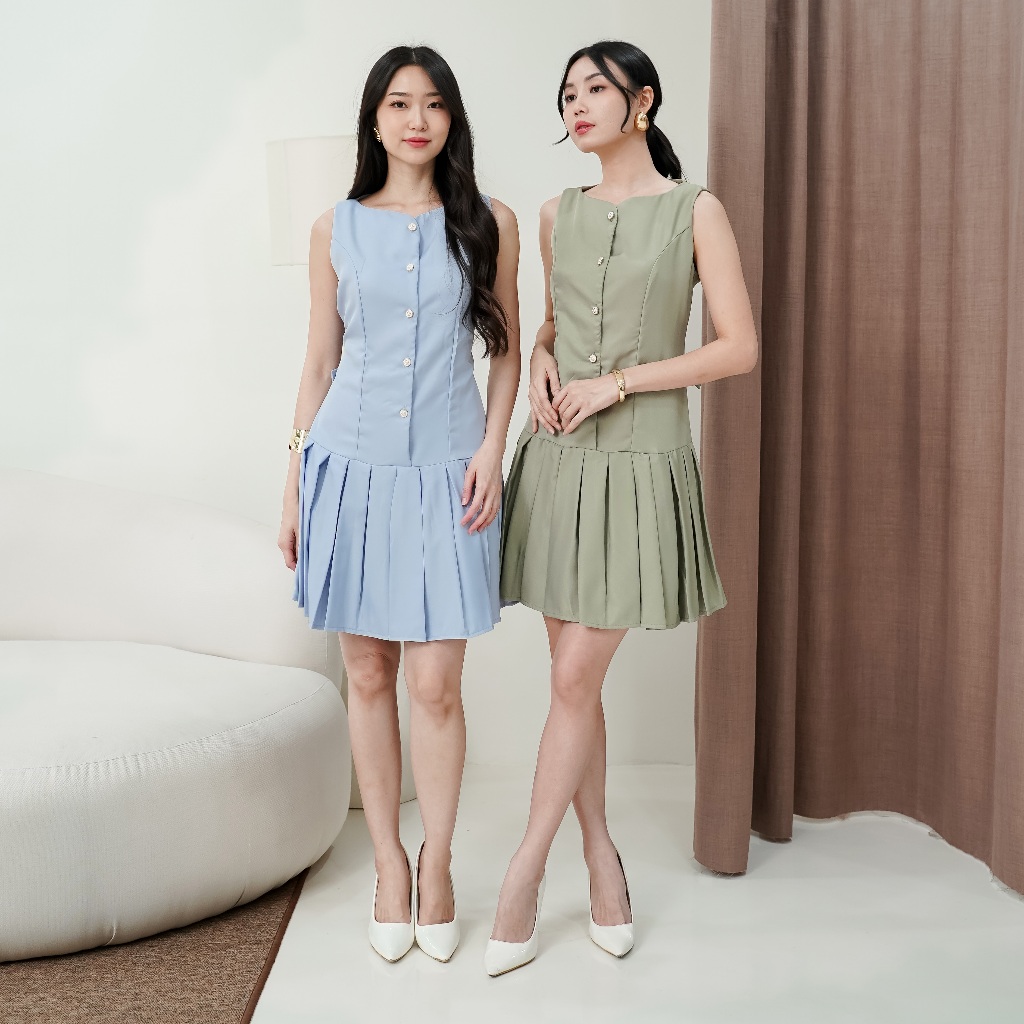 MAMA CLA ZOLA DRESS - DRESS CASUAL BANGKOK PLEATED PREMIUM