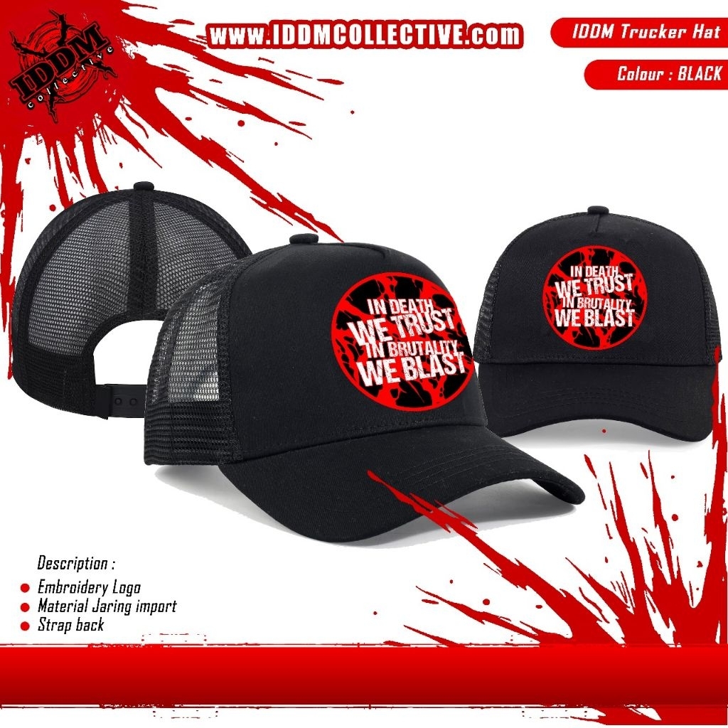 TOPI IDDM TRUCKER ROUND LOGO