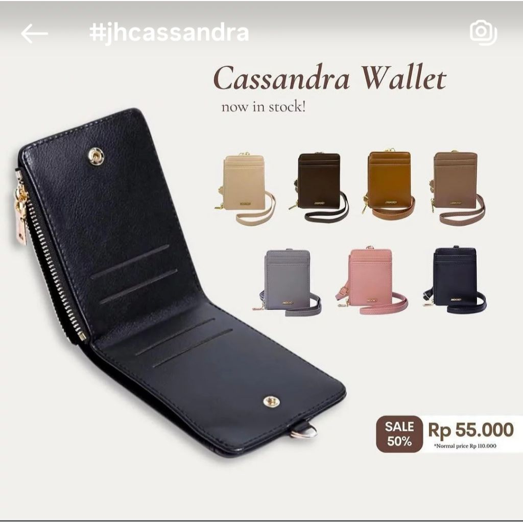 Jims Honey Cassandra Lanyard dompet wanita pria ready stock surabaya