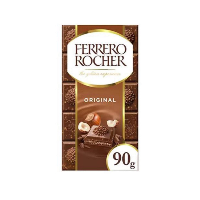 Coklat Ferrero Rocher Chocolate Bar Milk Hazelnut Original