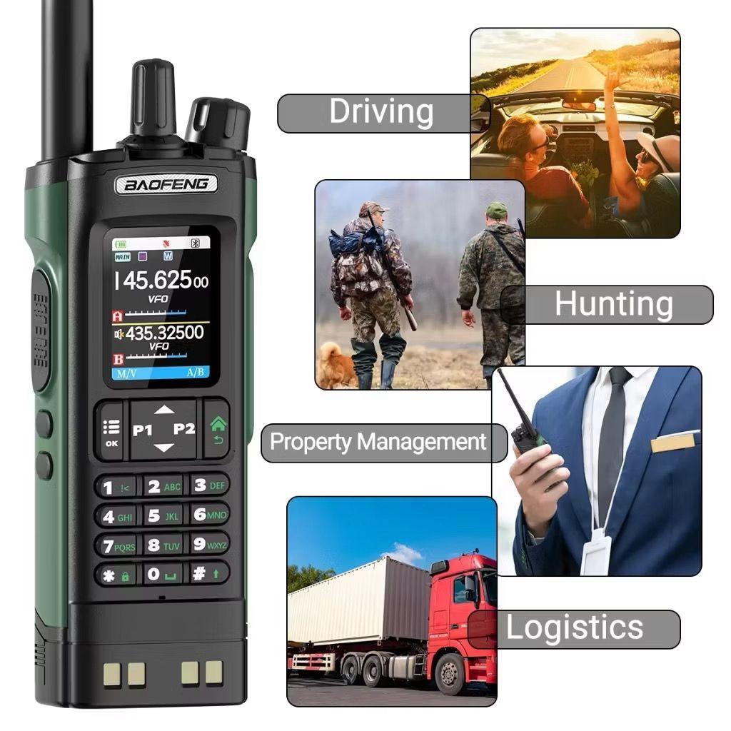 HT Baofeng BF UV-32 UV32 Walkie-Talkie 50KM GPS Bluetooth Radio