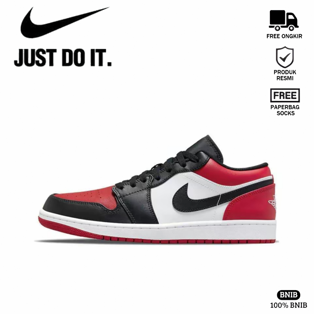 Nike Air Jordan 1 Low Red Black Unisex BNIB