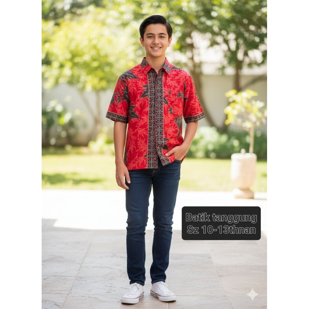 kemeja batik anak cowok kemeja batik anak laki-laki atasan kemeja batik anak cowok kemeja anak cowok