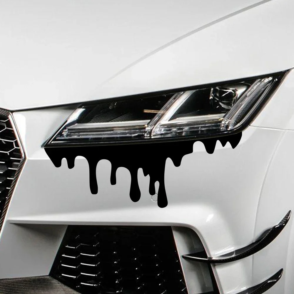 Stiker Mobil Efek Darah Menetes Lucu Stiker Tahan Air Goresan Stiker Vinyl untuk Jendela Mobil Lampu