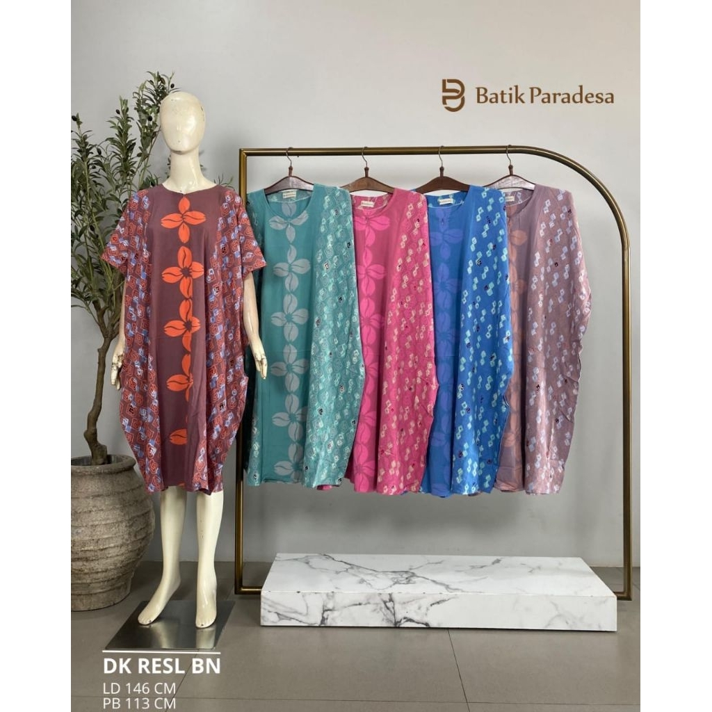 Daster Batik Pekalongan Daster Busui Daster Kalong Resleting All Size Batik Paradesa by Batik Huza