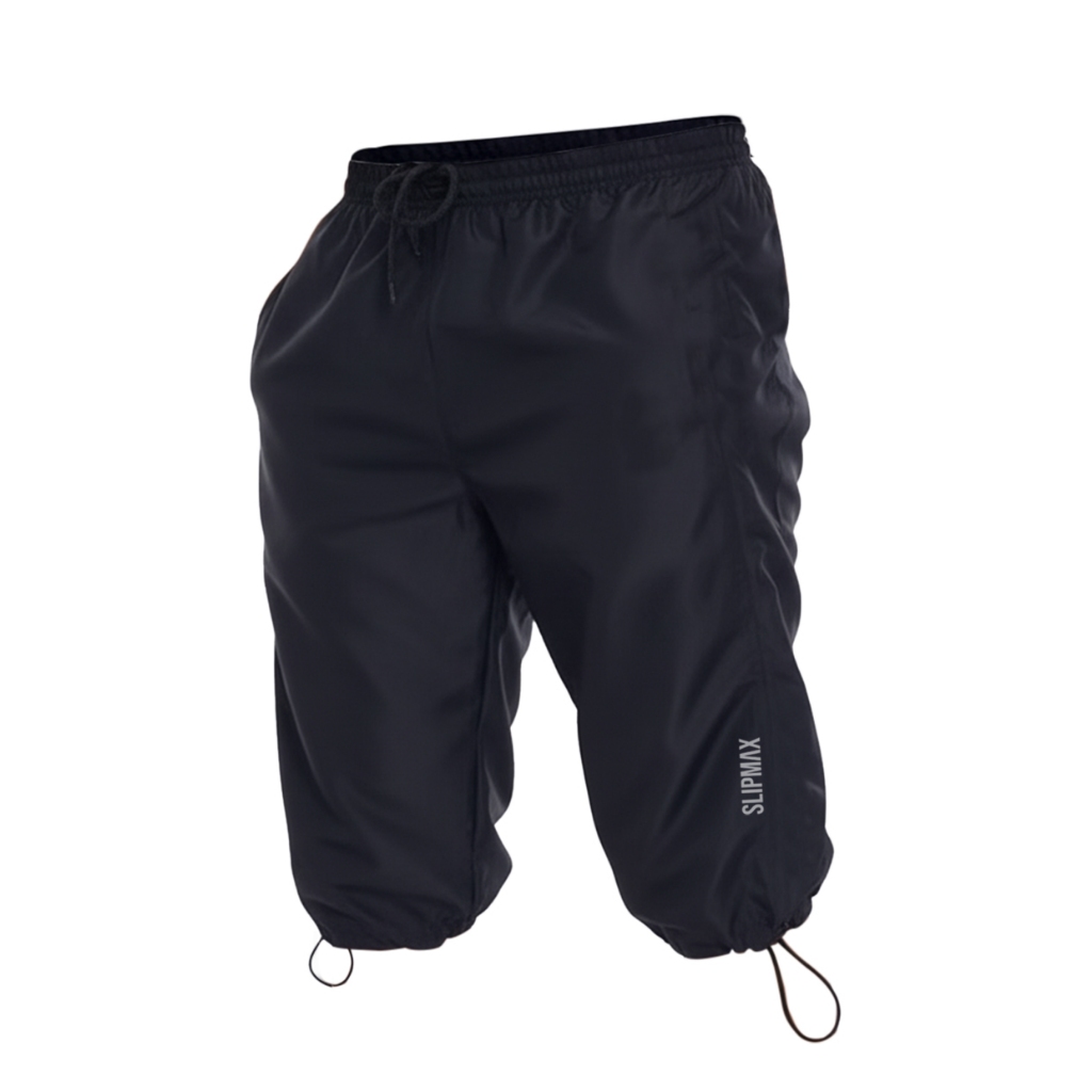 Slipmax Celana Training Jogger Pants Pendek 3/4 Pria Wanita Parasut Olahraga Gym Fitnes Sepeda Badmi