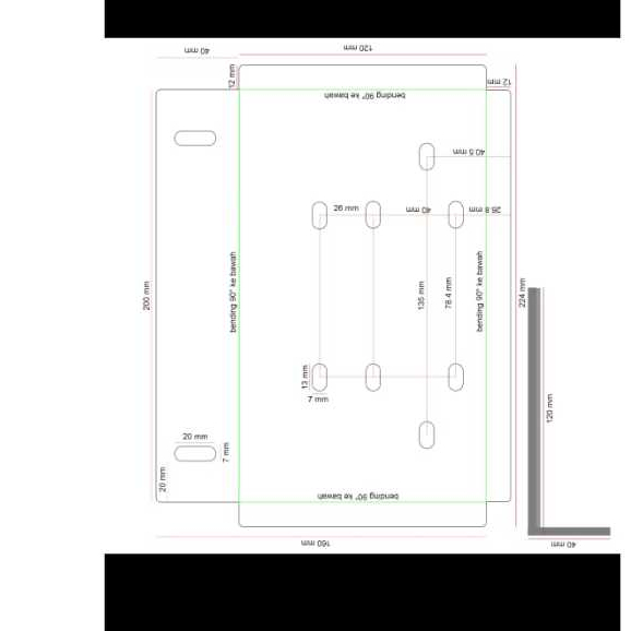 Besi plat Custom 4mm
