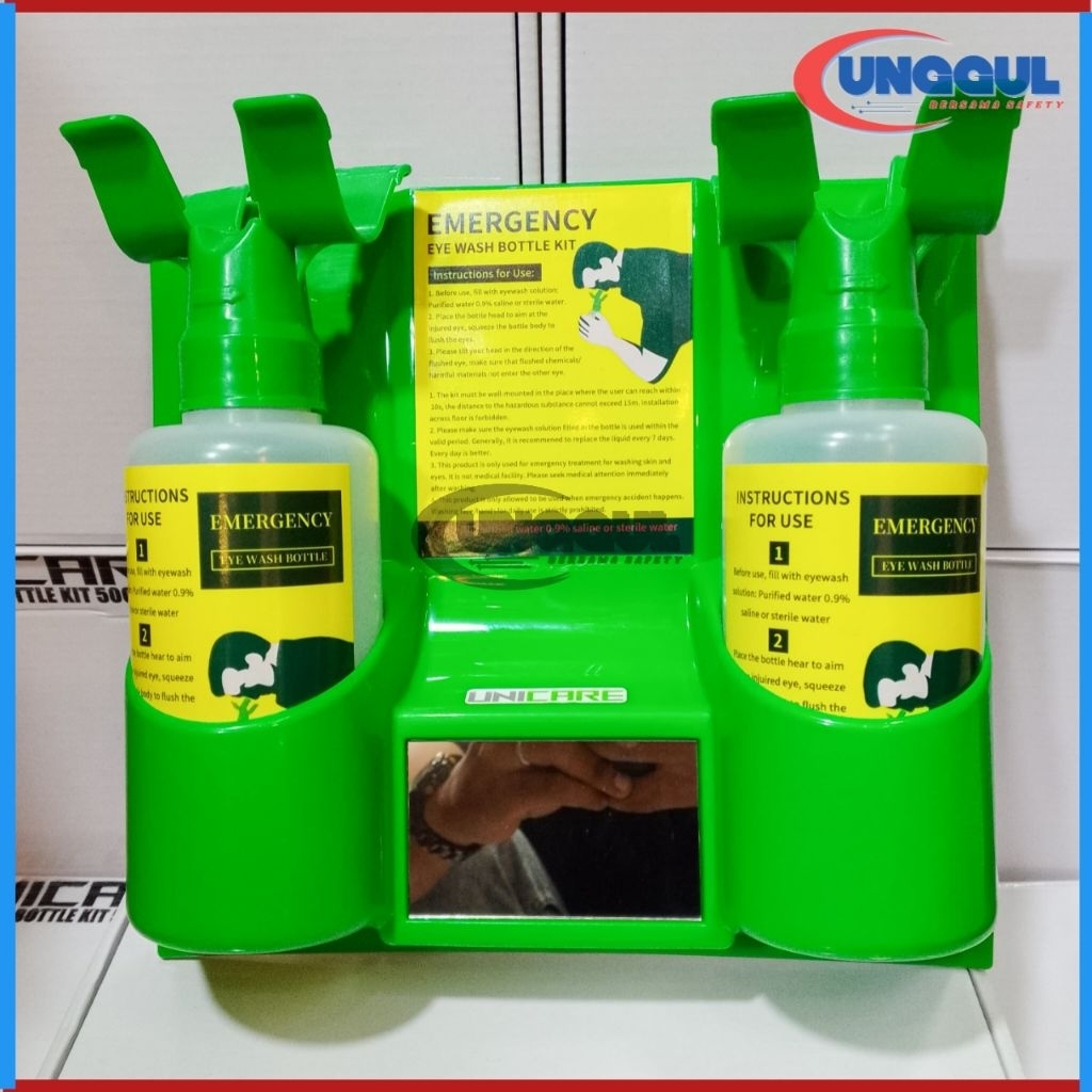 Mini Emergency Eye Wash Bottle Kit UNICARE Model 6670 Original