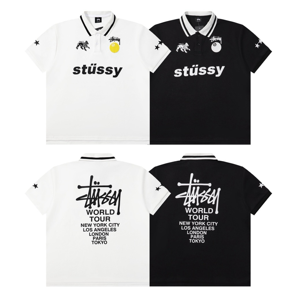 Stussy World Tour Polo Tshirt