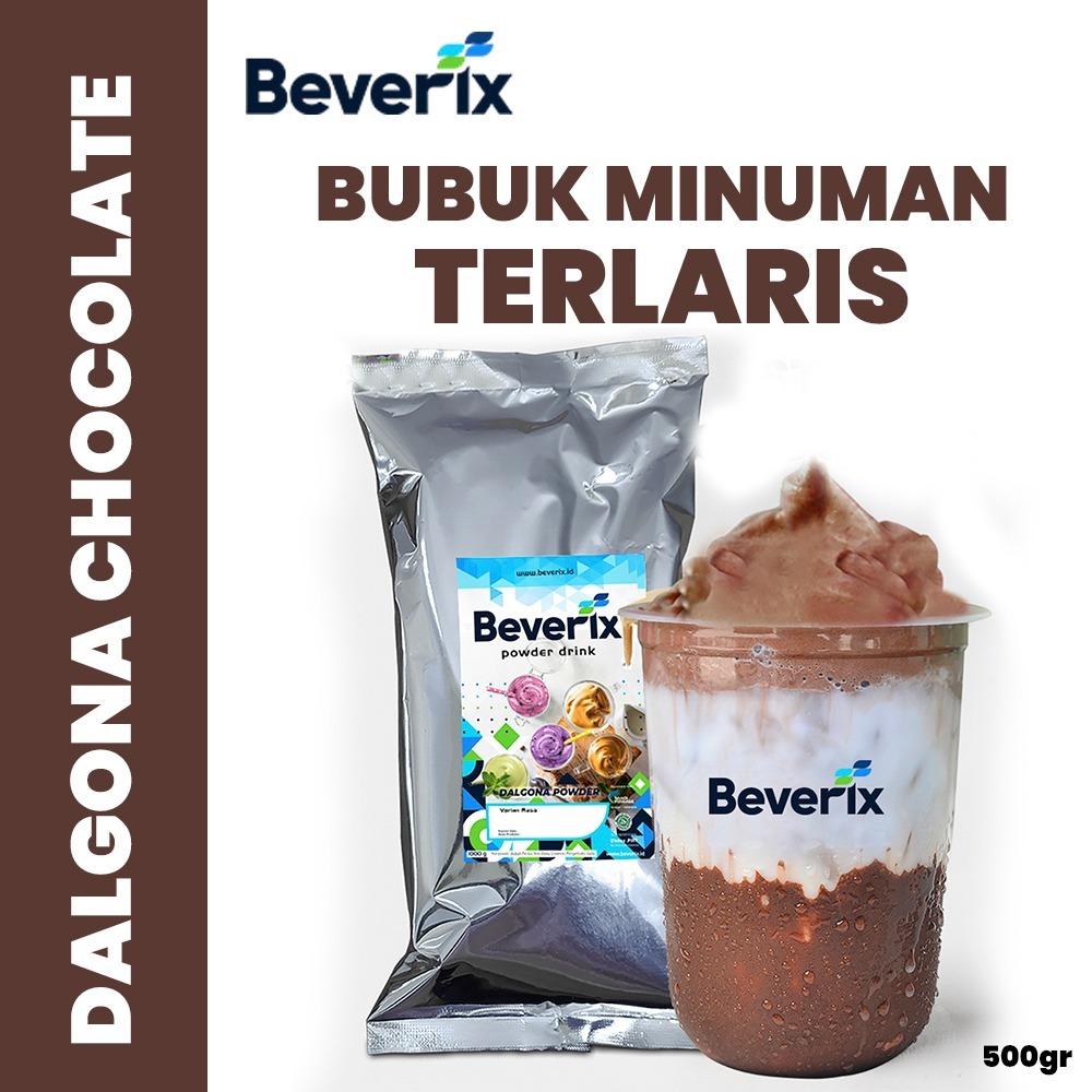 BEVERIX Bubuk Sticky Milk Rasa Coklat Serbuk Minuman Dalgona Es Kentel Kemasan 500 Gr