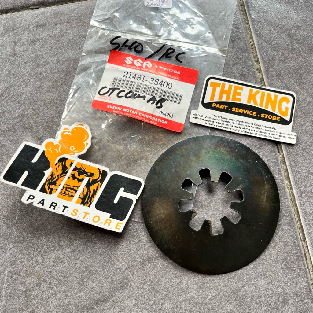 PLAT MATAHARI PER DIAFRAGMA SUZUKI RC80 RC100 RC110 CRYSTAL BRAVO TORNADO SPRINTER ORIGINAL SGP JAPA