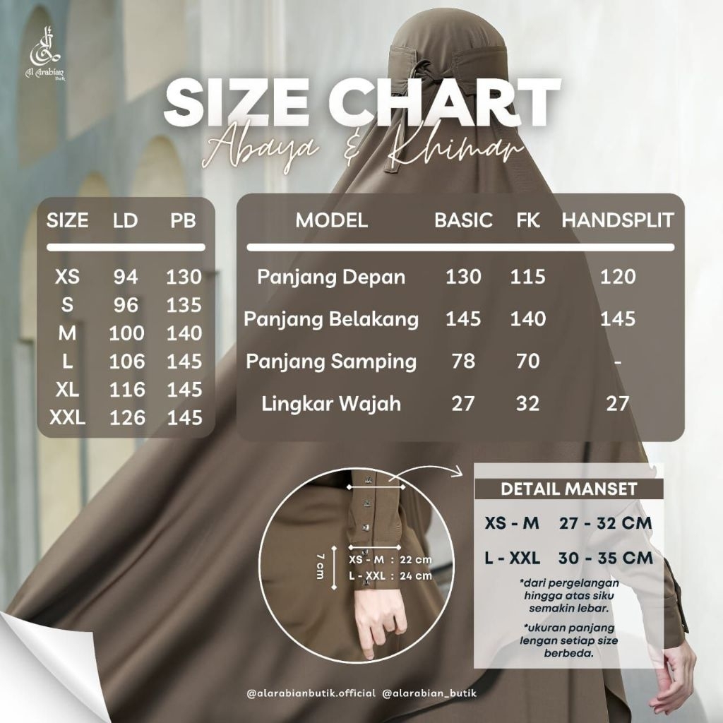ABAYA DOUBLE BLACK UPGRADE AL ARABIAN BUTIK