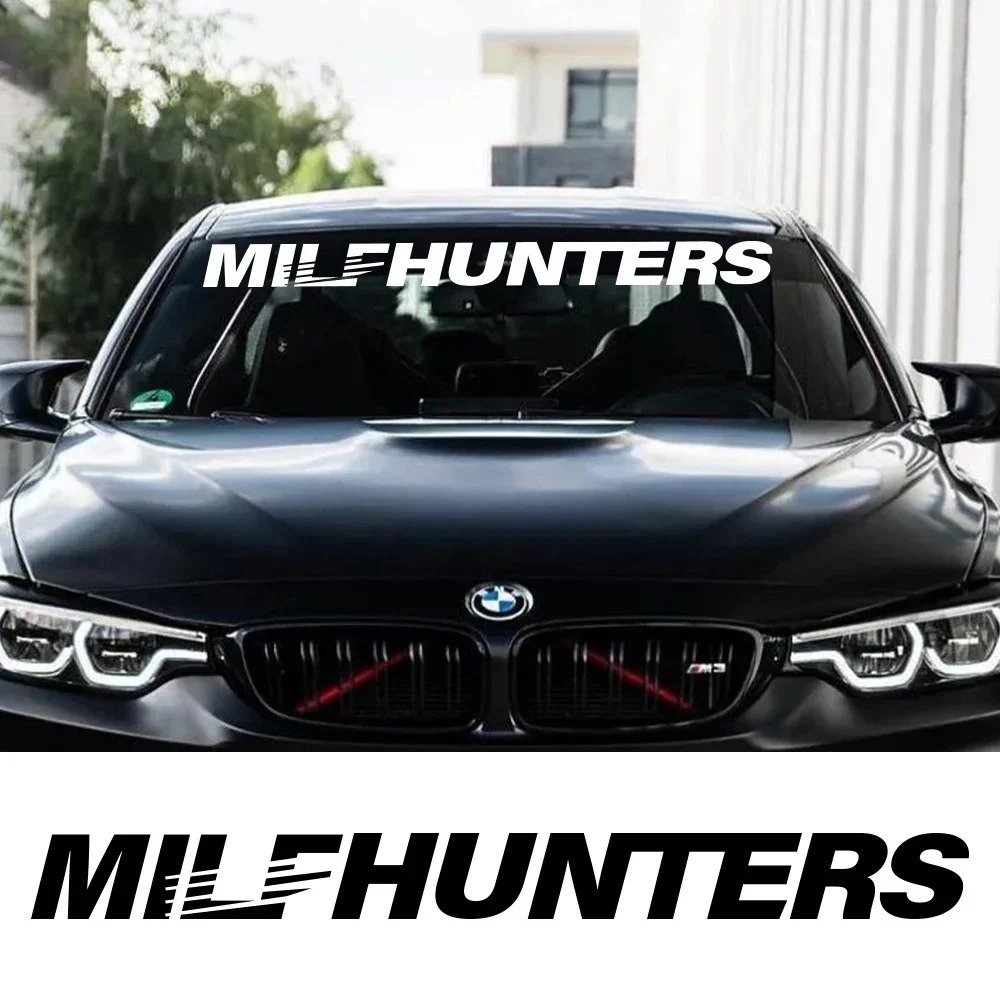 Stiker Grafis Milfhunters Kreatif Mobil Vinyl Kaca Depan Kaca Depan Balap Olahraga Dekorasi Decal Ak