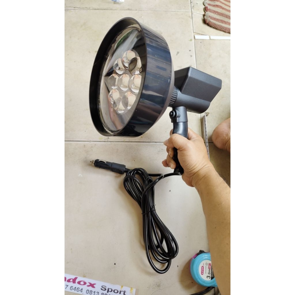 padox lampu blor led 55w 12V sinar putih hunting senter blor berburu lampu sorot mobil 12 volt spot 