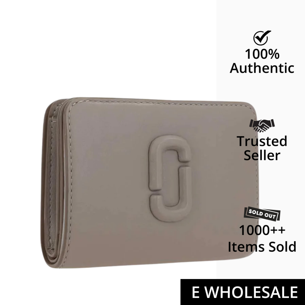 Marc Jacobs The Covered J Marc Mini Compact Wallet Cement