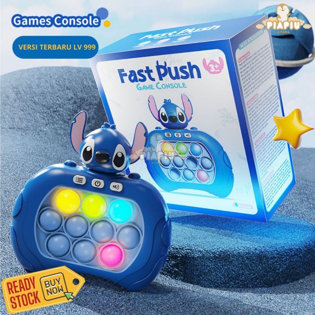 Level 999 Pop It SANRIO Pikachu LED Pop it Mesin Game Menghilangkan Stress LED Musik TERBARU