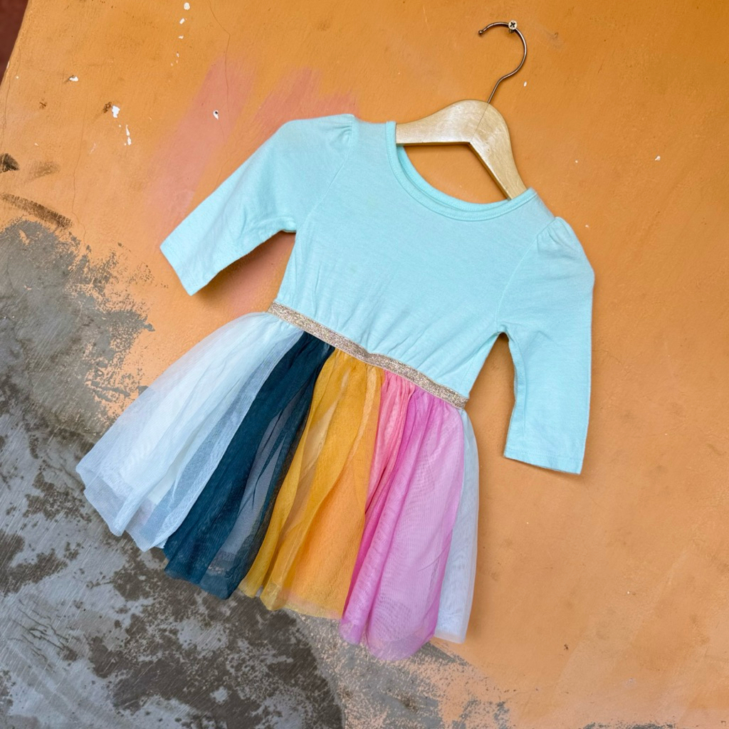 preloved dress pesta anak bayi dres tutu 12-18 bulan
