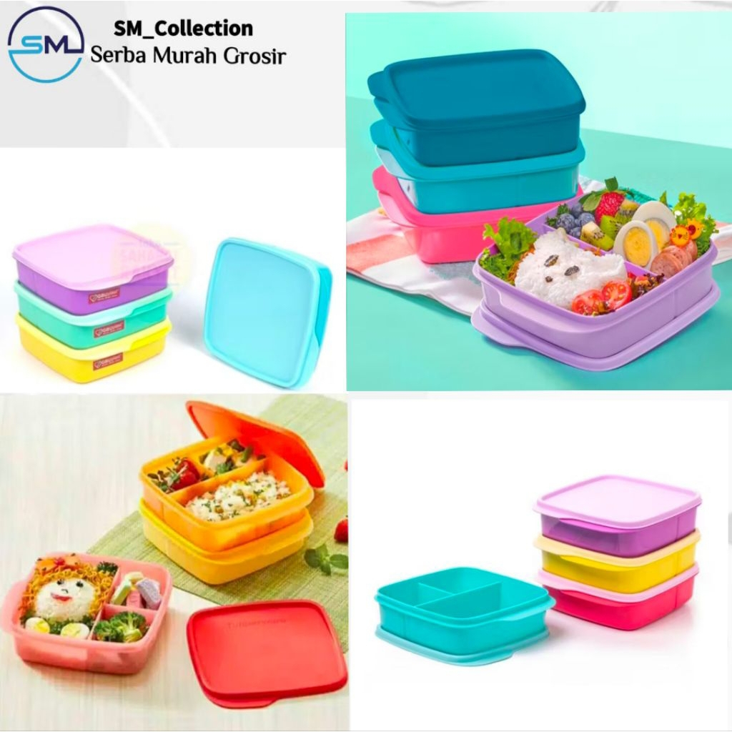 kotak nasi/kotak bekal/kotak bekal anak/rantang makan/lunch box segi/kotak nasi gbu lb-100