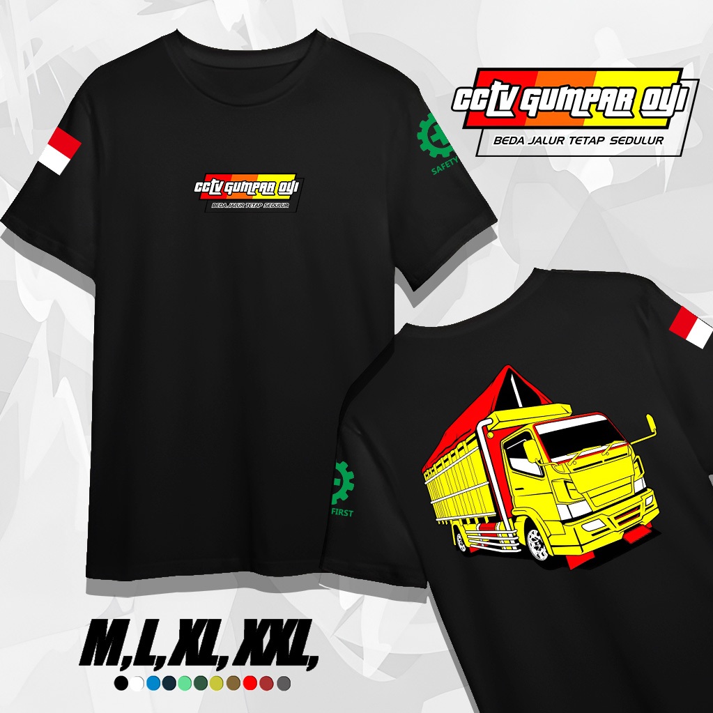 KAOS CCTV GUMPAR OYI / KAOS RACING KEKINIAN / SIMPLE, DINAMIS, DAN MEMBERIKAN KESAN KASUAL / PRIA DA
