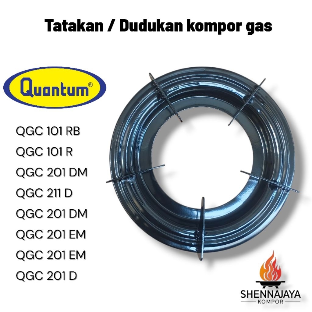 TATAKAN Kompor QUANTUM Qgc Dmp 201 211 101 Bulat 5 Kaki Dudukan Kompor Nampan Kompor Quantum
