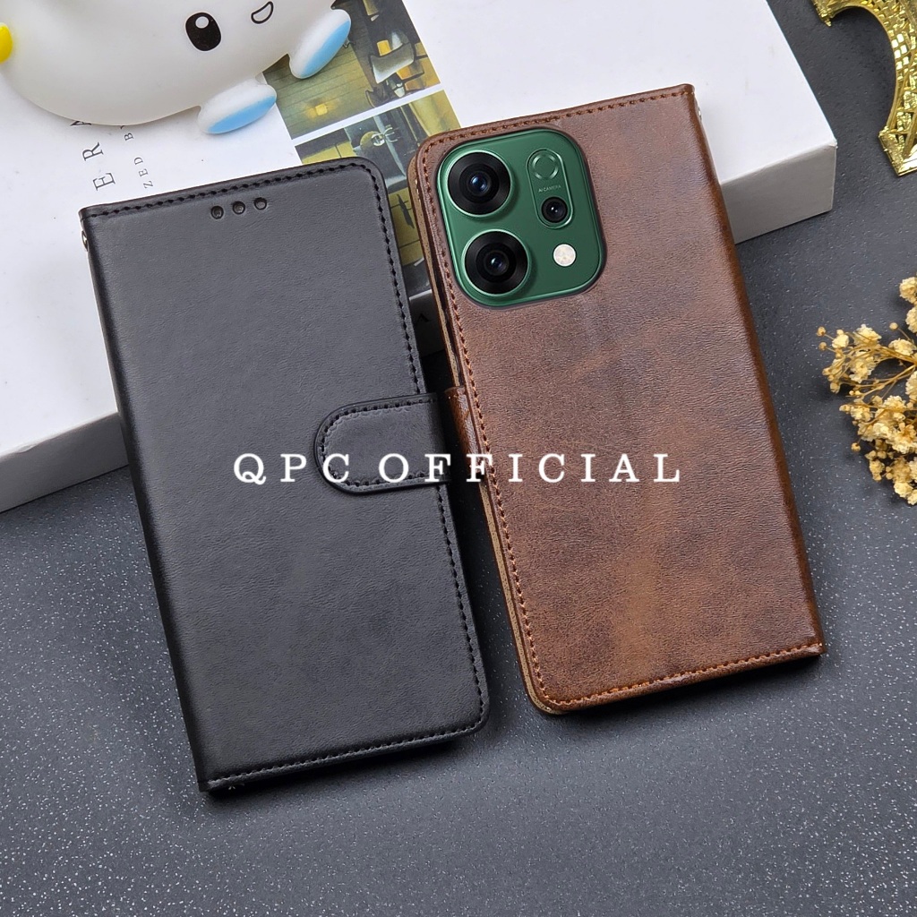 Leather Flip Case Oppo Reno 14 5G Oppo Reno 14F Oppo Reno 14 Pro Case Sarung Kulit Case Flip Leather