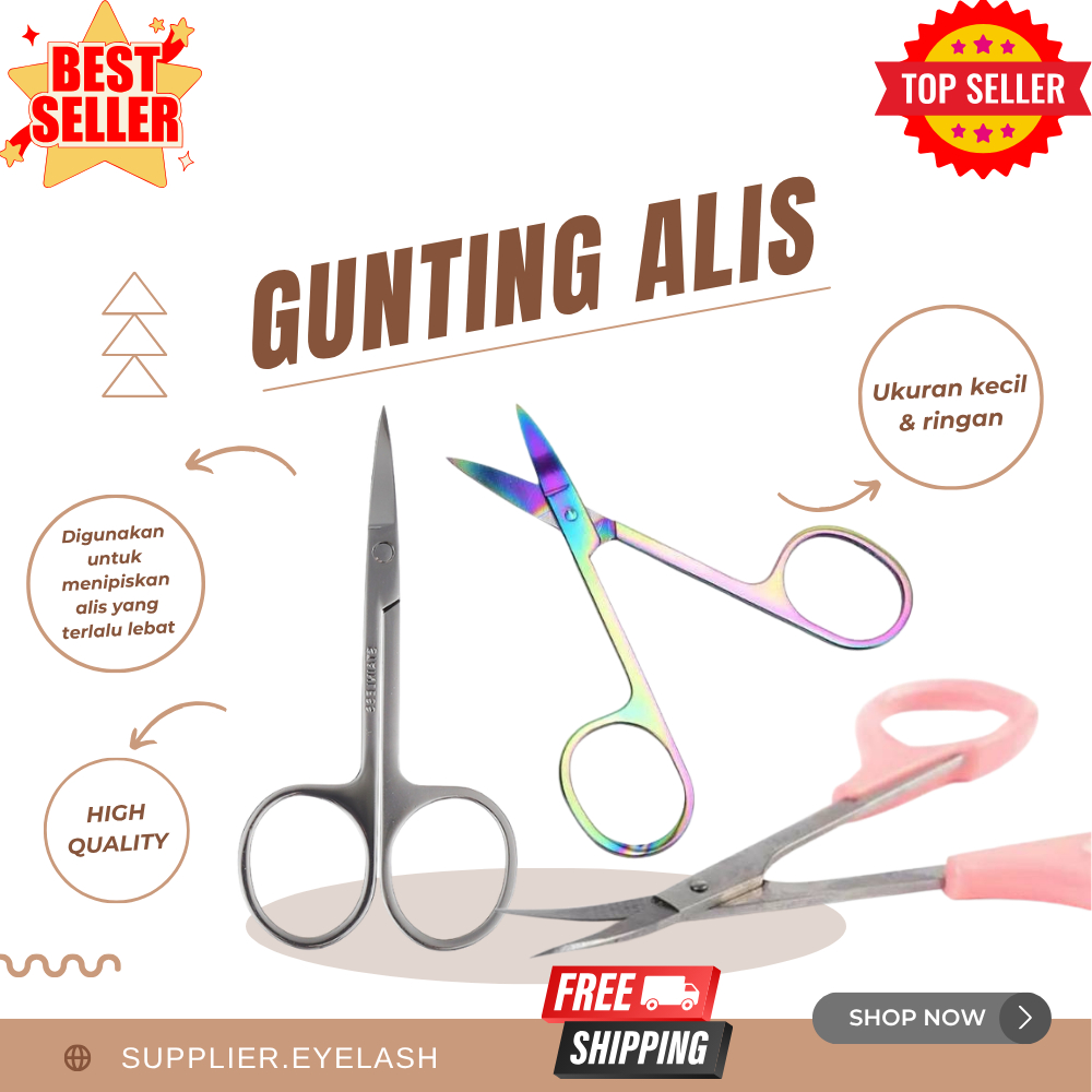 gunting kecil bulumata palsu / bulumata / bulu alis