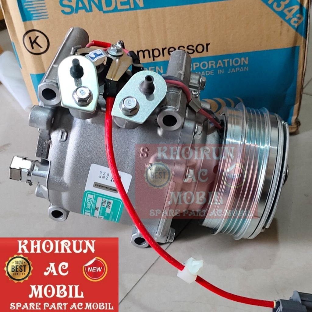 Compresor Compresor Kompresor Ac Mobil Honda City Z - Genio - Ferio - CRV Lama -  SANDEN Asli (Baru)